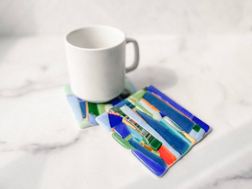 Get creative in this fun, beginner-friendly glass fusing class where you'll design and build your own custom coasters from colorful glass! No experience is needed—our expert staff will guide you every step of the way.
Pre-registration required—class is limited to 12 participants