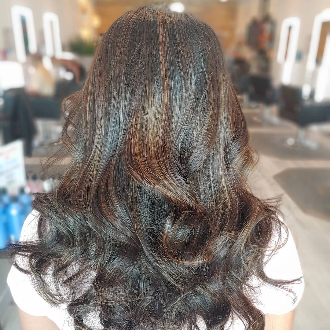 Natural Hair Color with Babylights, Women's Haircut, and Style