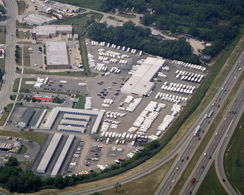 An aerial image of our Mount Clemens, MI location.