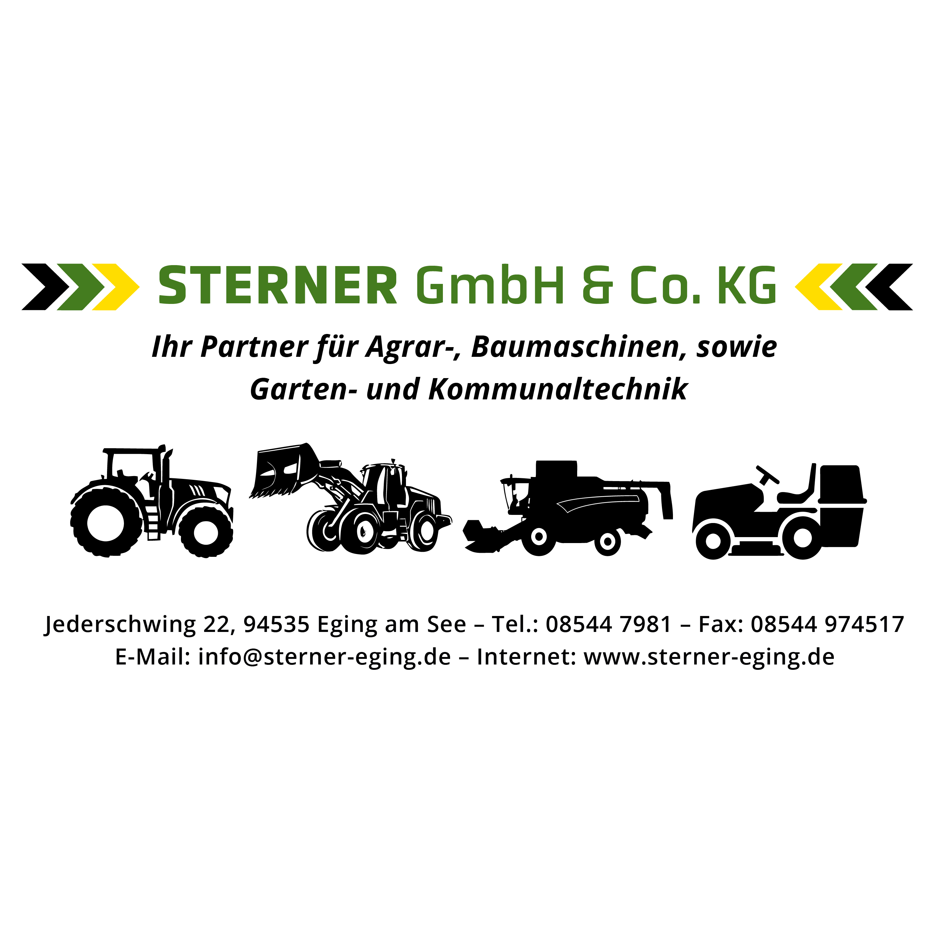 Sterner GmbH & Co. KG, Agrar- und Baumaschinnentechnik in Eging am See - Logo