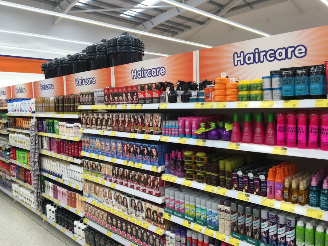 B&M's Featherstone has a wide range of beauty and toiletries, including an extensive haircare selection.