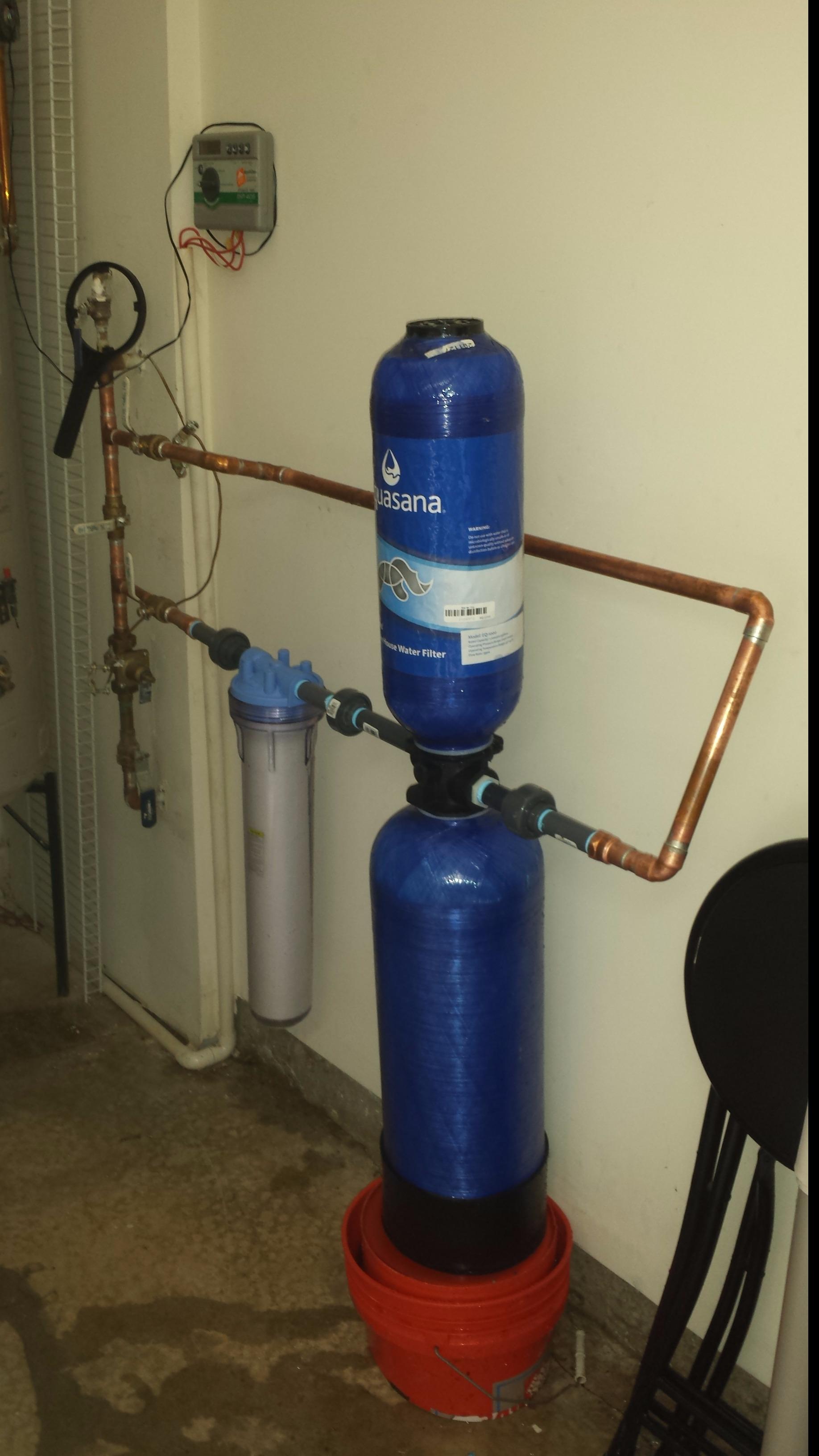 Water filter system installed Canton, Ga.