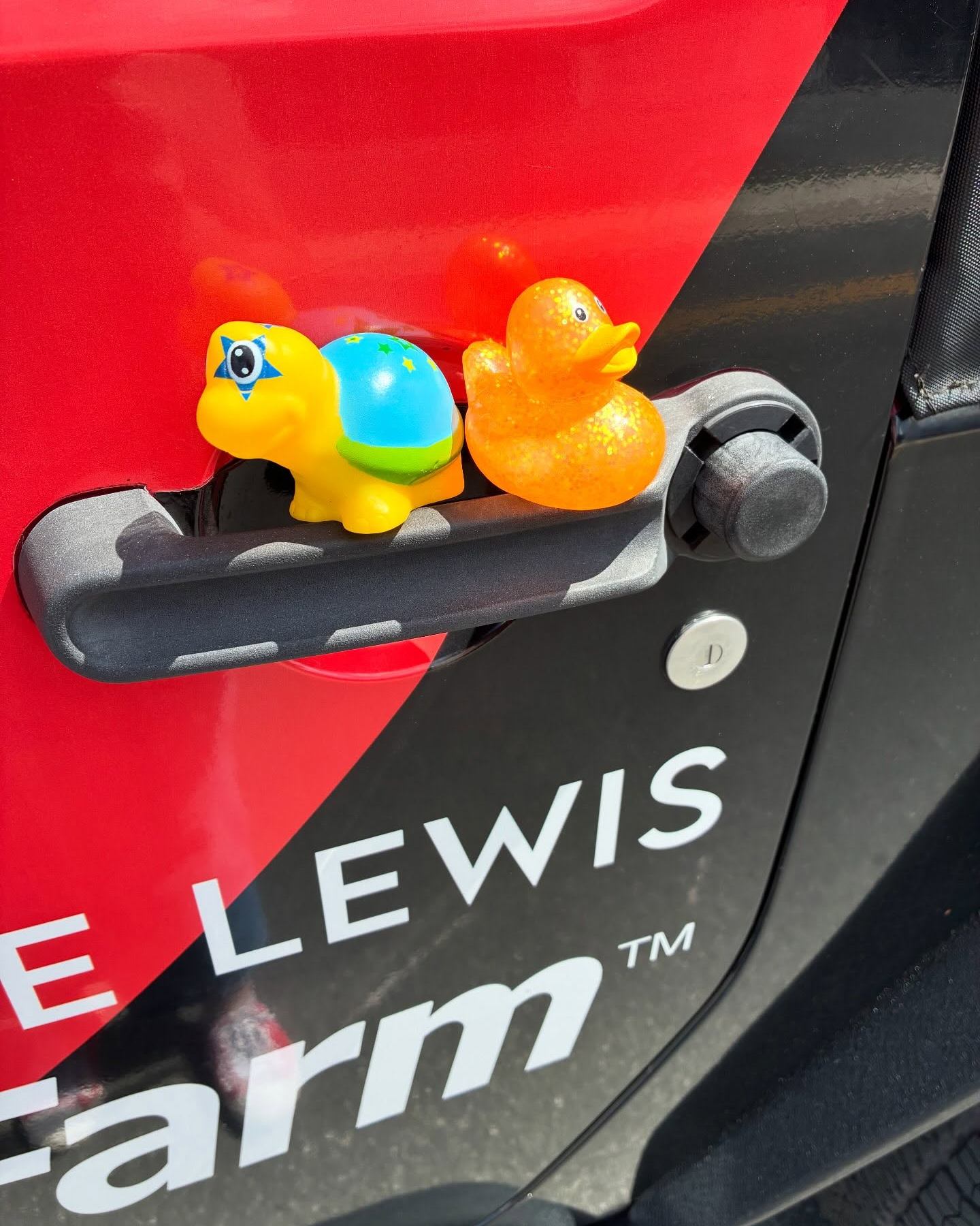 We added a duck to the time capsule this weekend at Heart of the Park 250 celebration and the ALSF Jeep got ducked not once but twice! and turtled? That’s a first for us. If you see the Jeep, leave a duck!