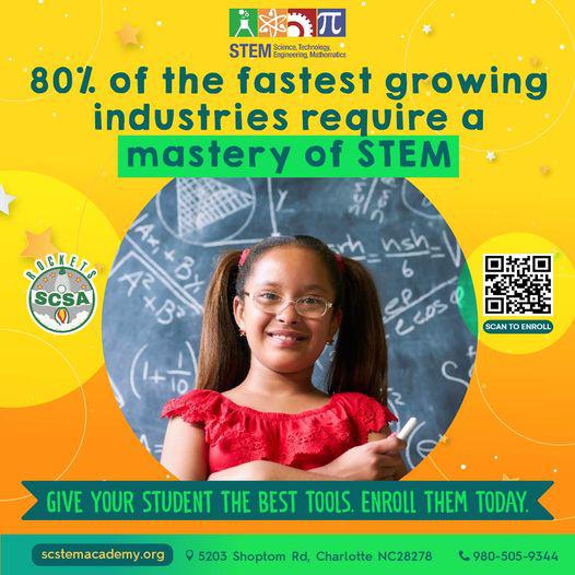 By including STEM in our curriculum, our students are able to learn various subjects that will help them tackle their studies with a different approach.  â¡Is your child passionate about science, technology, engineering and math? Apply for the 2022-23 school year today at https://scstemacademy.org  STEMEducation  STEMCurriculum