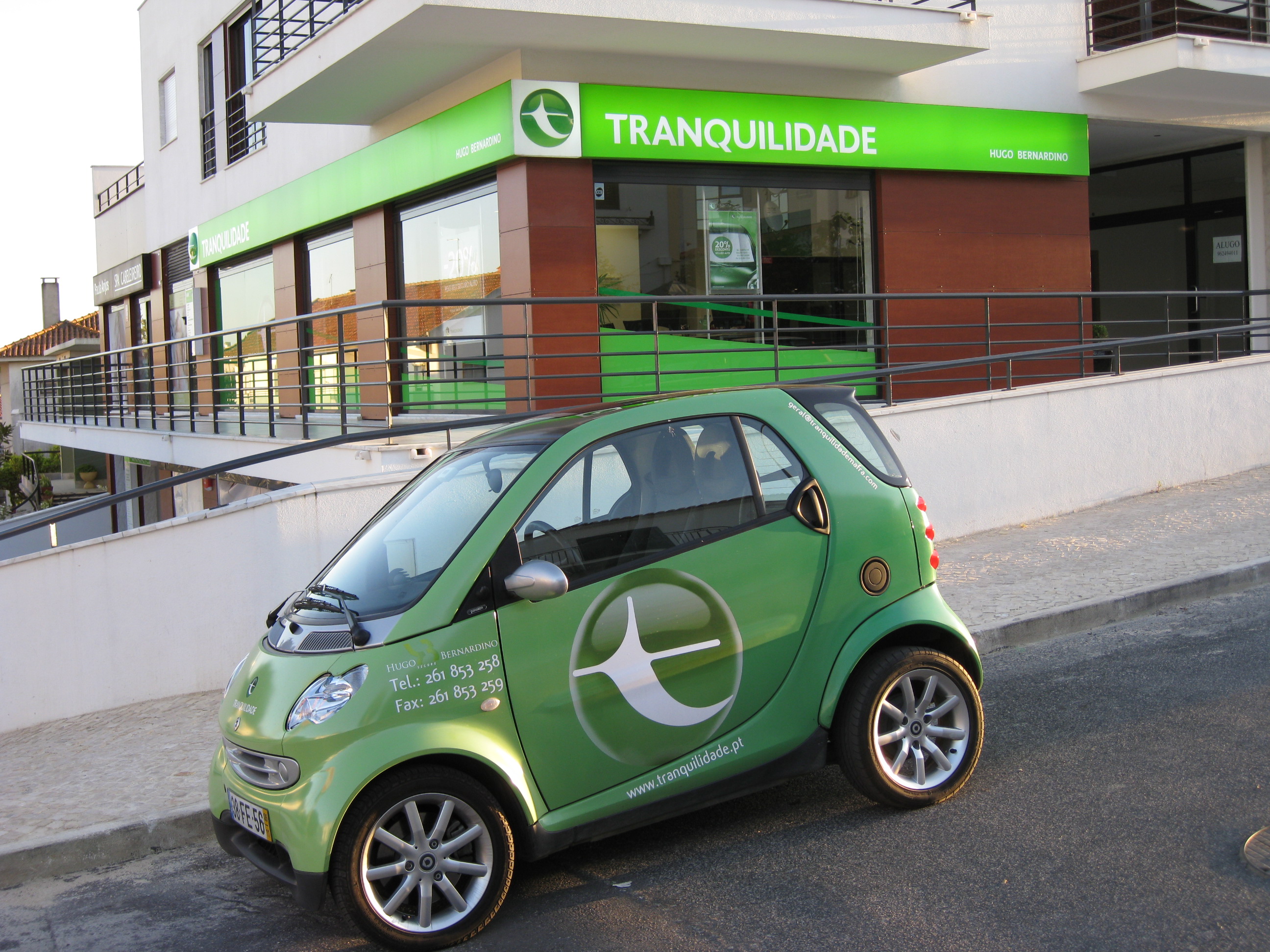 TRANQUILIDADE: Agente Hugo Bernardino Sociedade Mediação Seguros Unipessoal Lda.