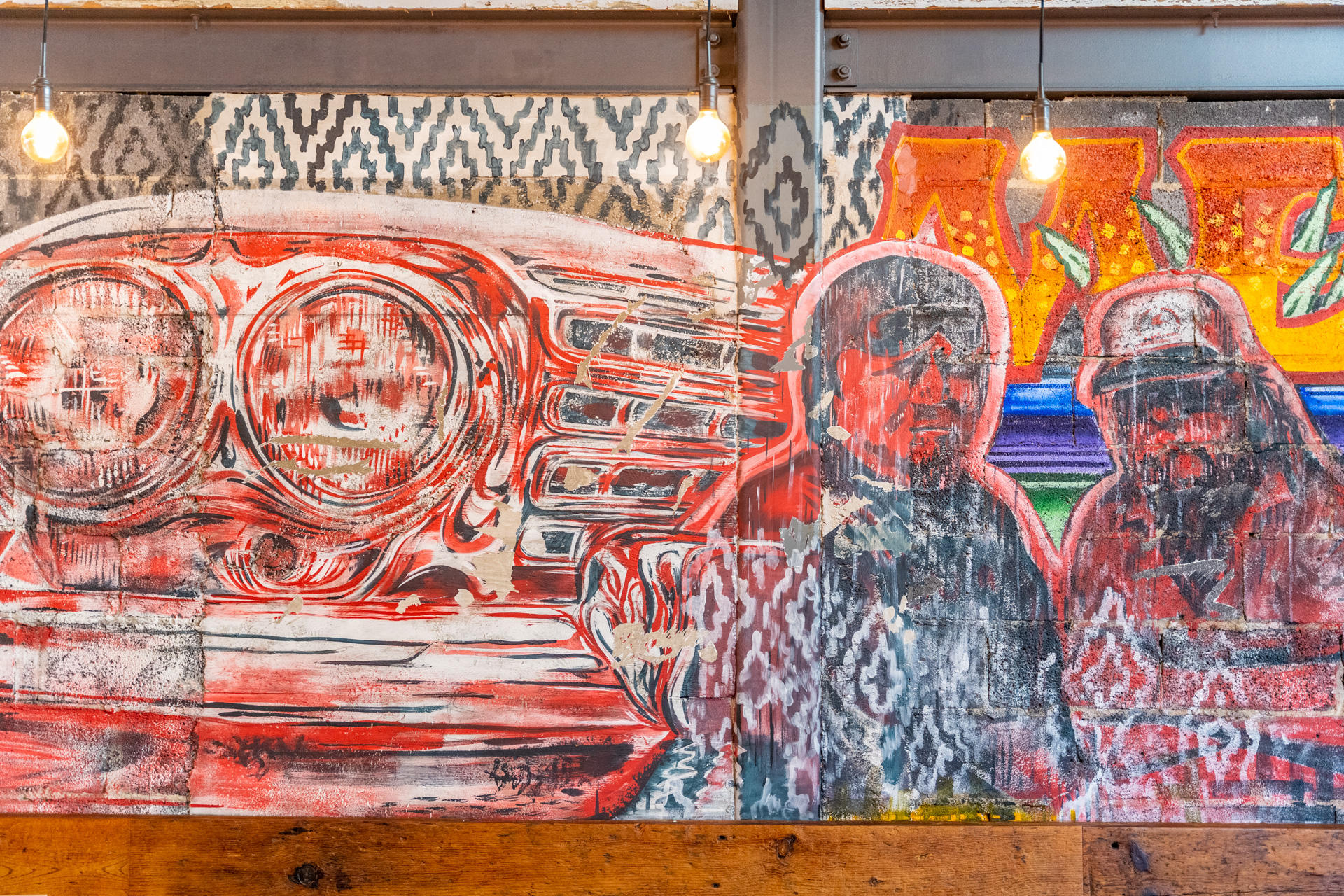 Central Taco & Tequila indoor mural