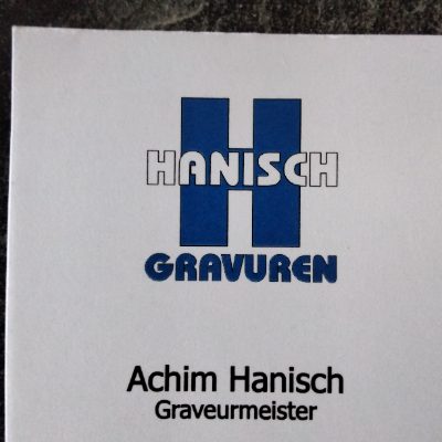 Logo Gravieranstalt Hanisch OHG