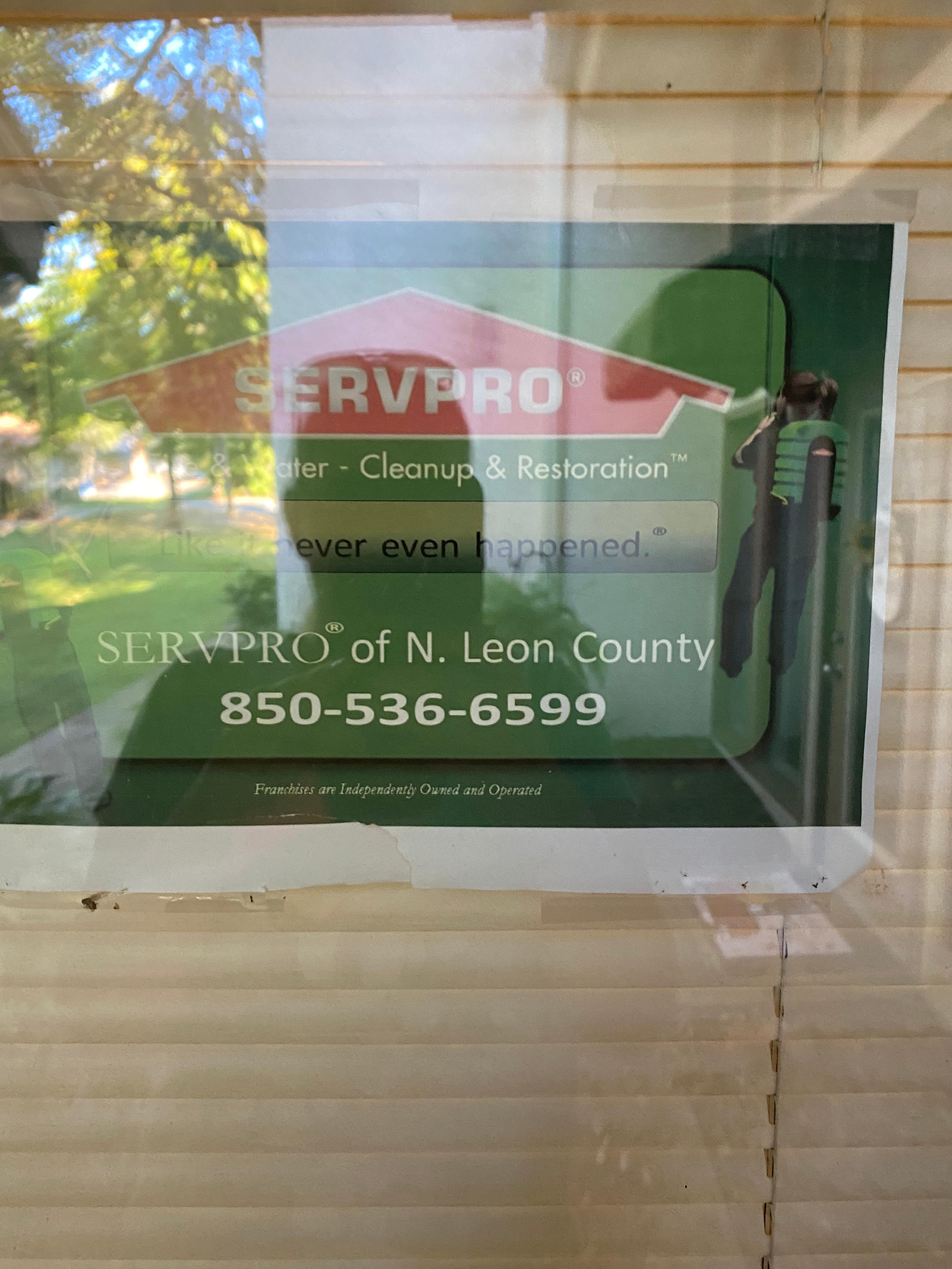 Office door entrance for  North Leon County SERVPRO of North Leon County Tallahassee (850)536-6599