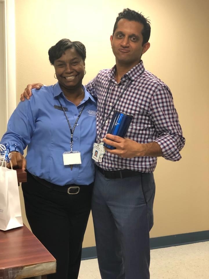 Dr. Shah with Florida Orthopaedic Institute Staff Member