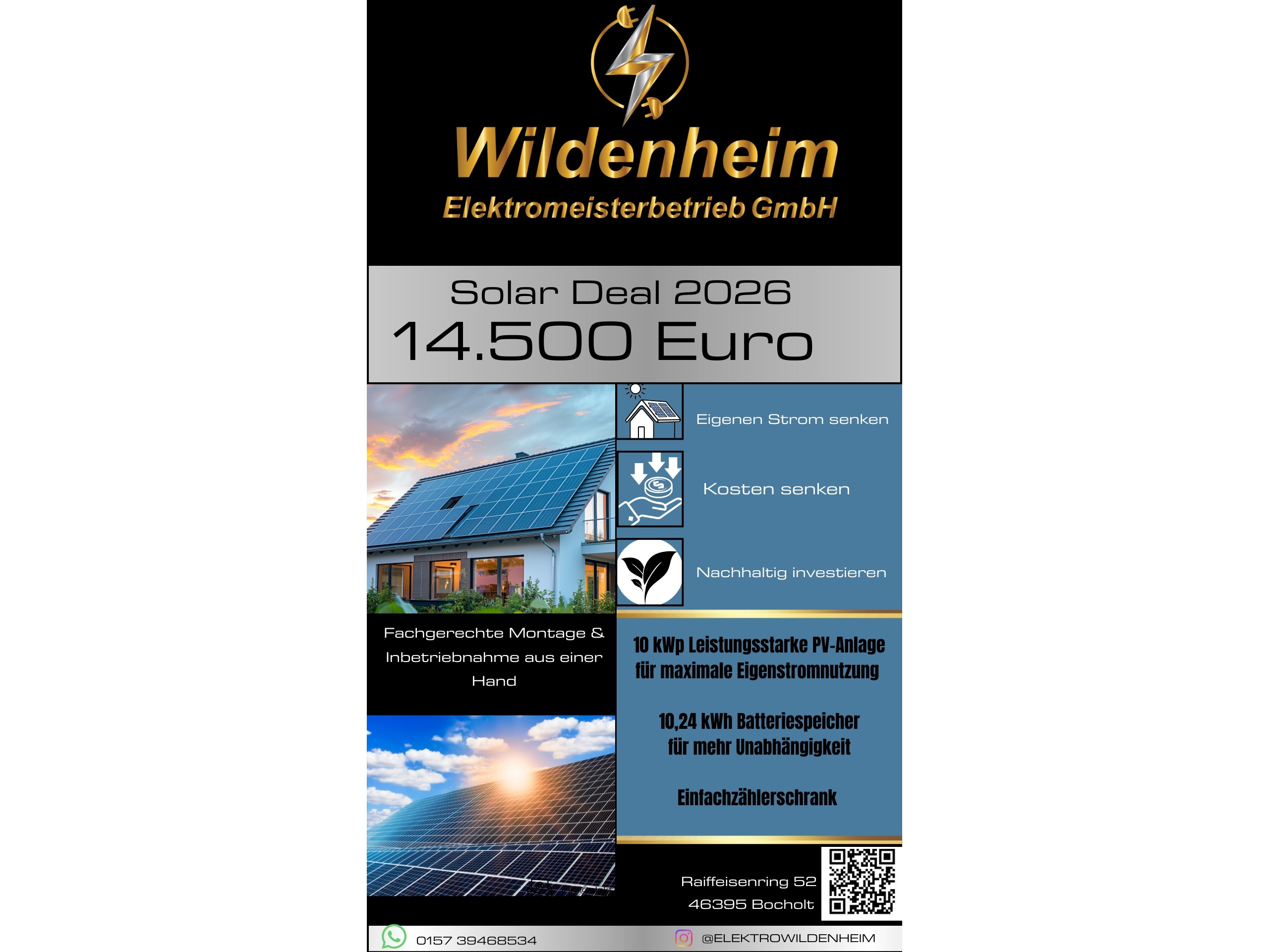 Wildenheim Elektromeisterbetrieb GmbH, Raiffeisenring 52 in Bocholt