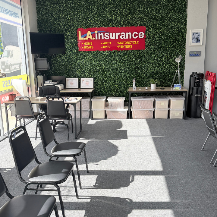Interior of the L.A. Insurance Agency located at 9000 S. Orange Blossom Trail in FL 