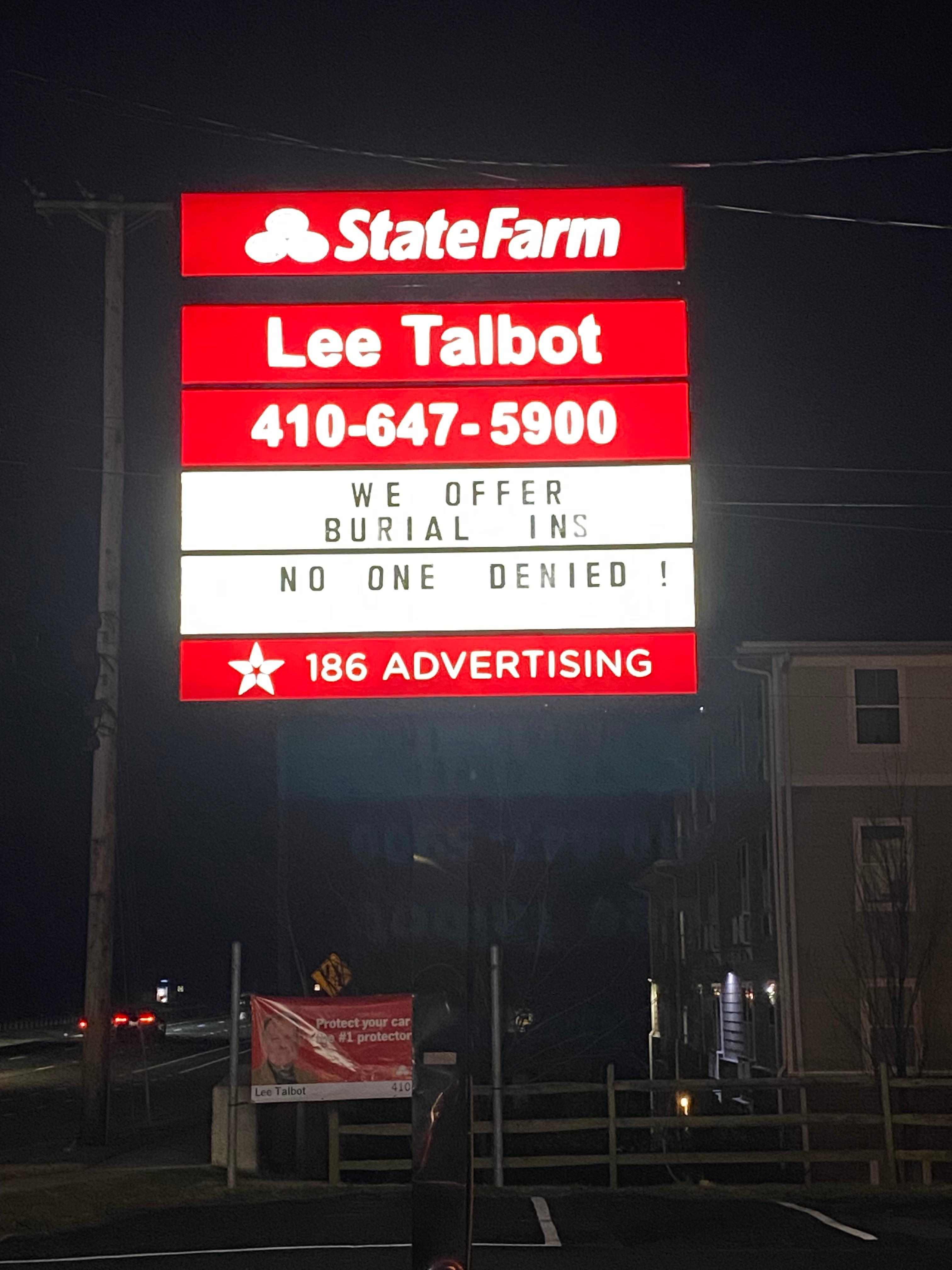 Lee Talbot - State Farm Insurance Agent