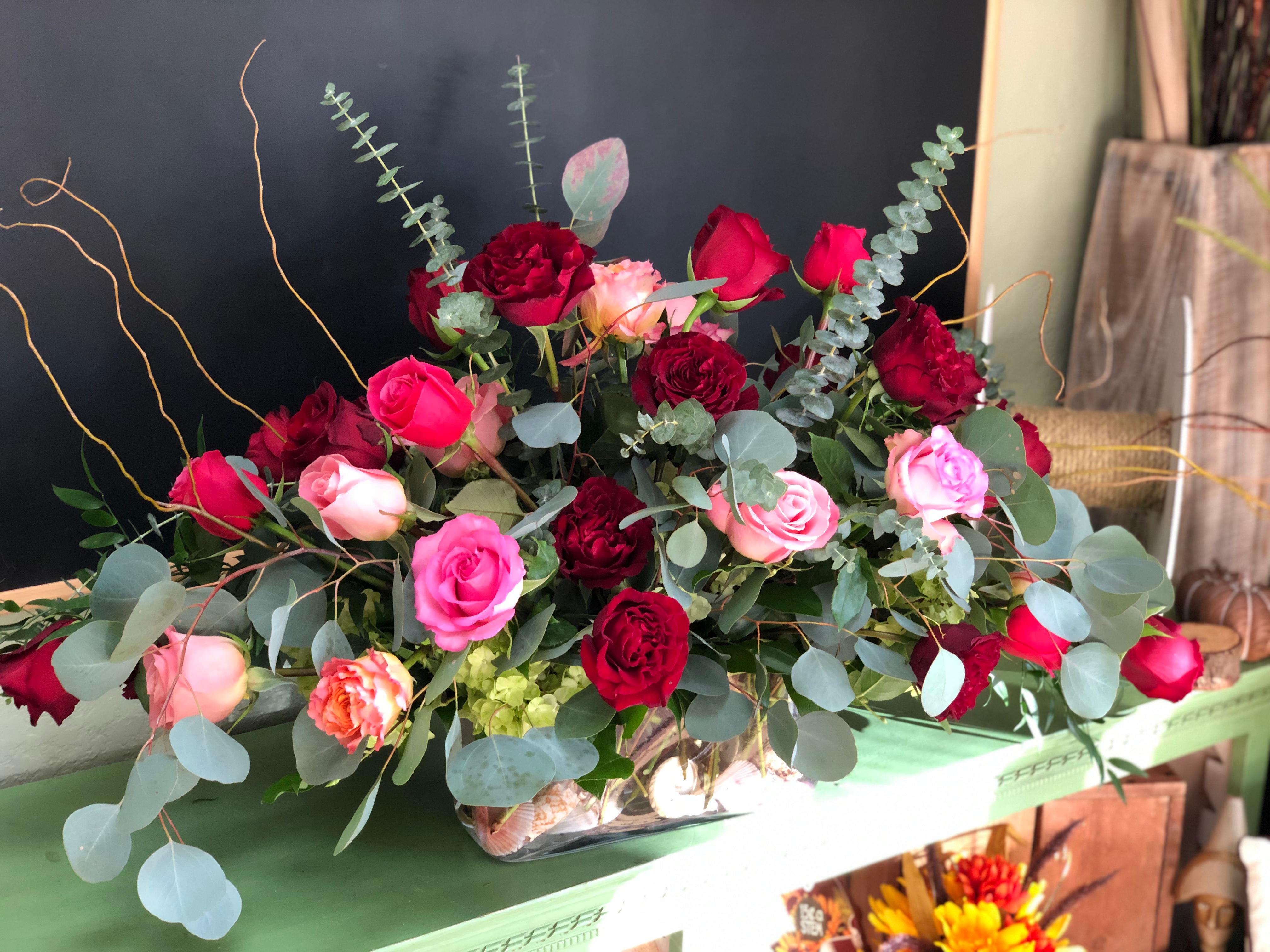 Epic Rose Arrangements Delivered from Love N' Bloom in Huntington Beach.