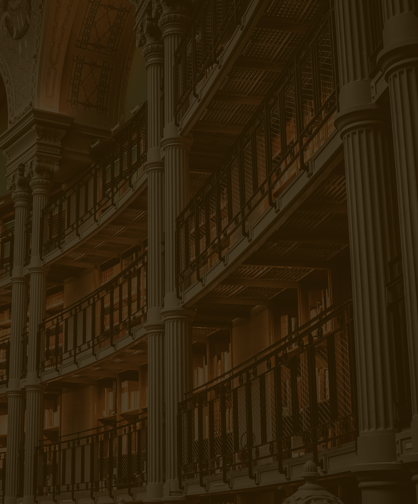 A library with columns.