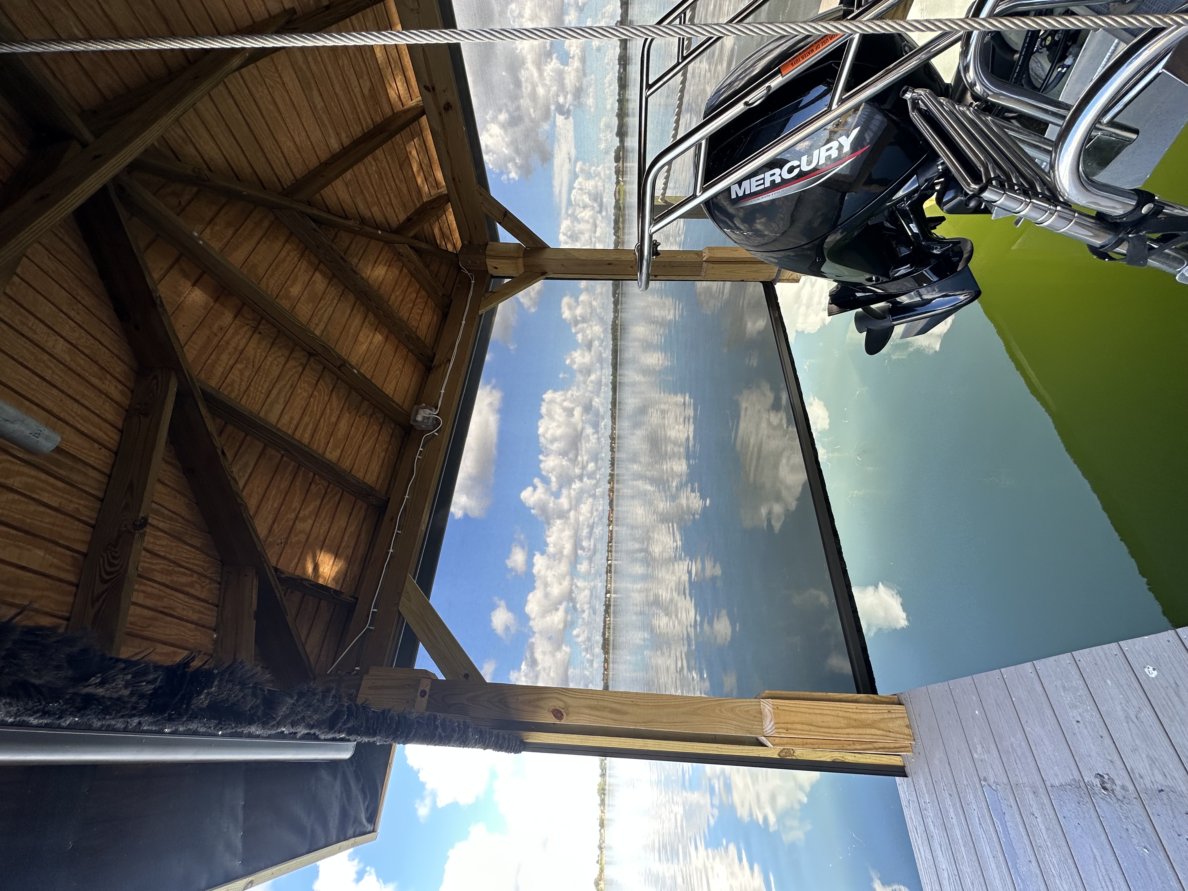 Boat Dock- Motorized Screen