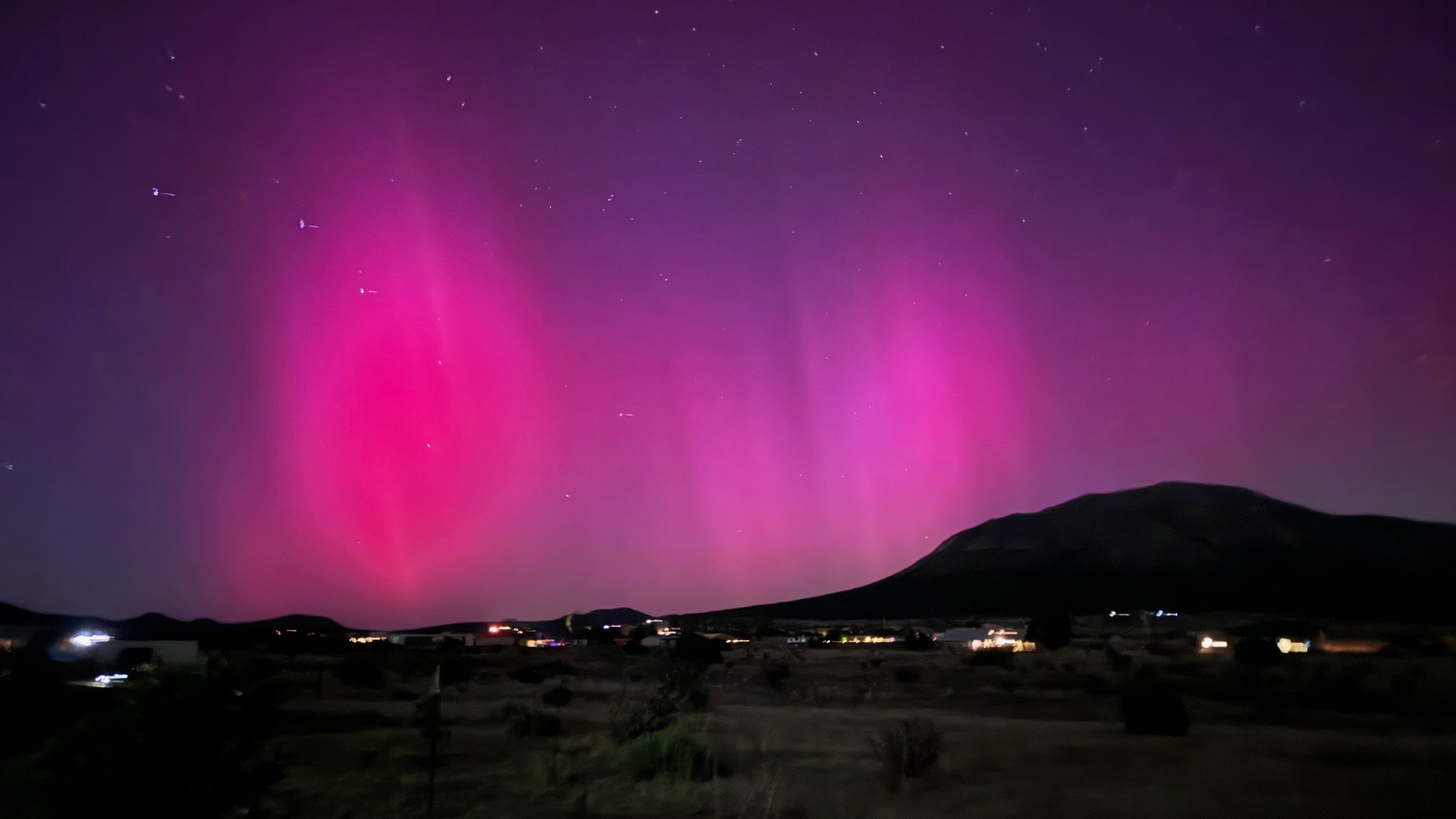 Borealis looking towards South Mountain in Edgewood, NM