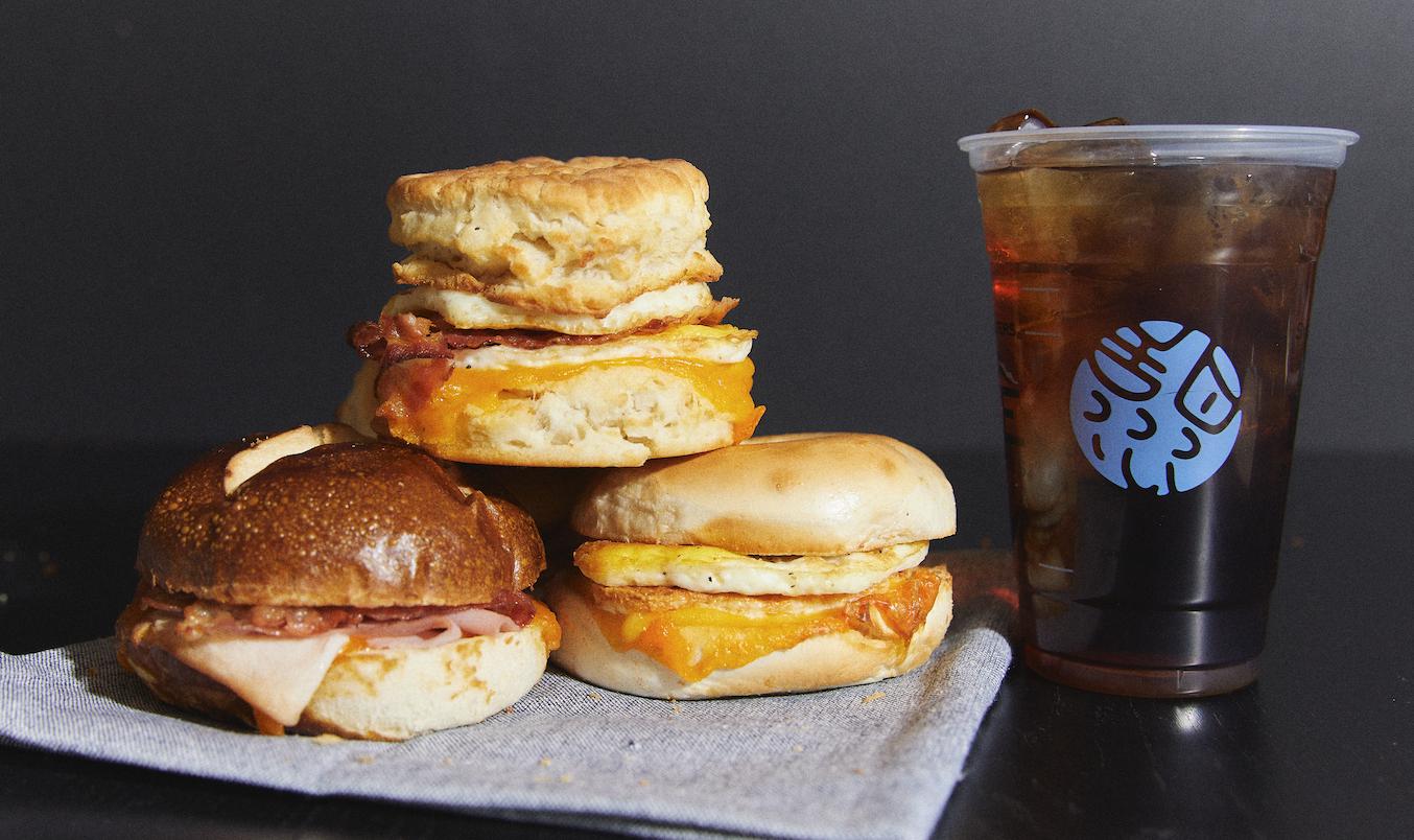 Pretzel, Bagel, Biscuit Sandwiches & Cold Brew Coffee