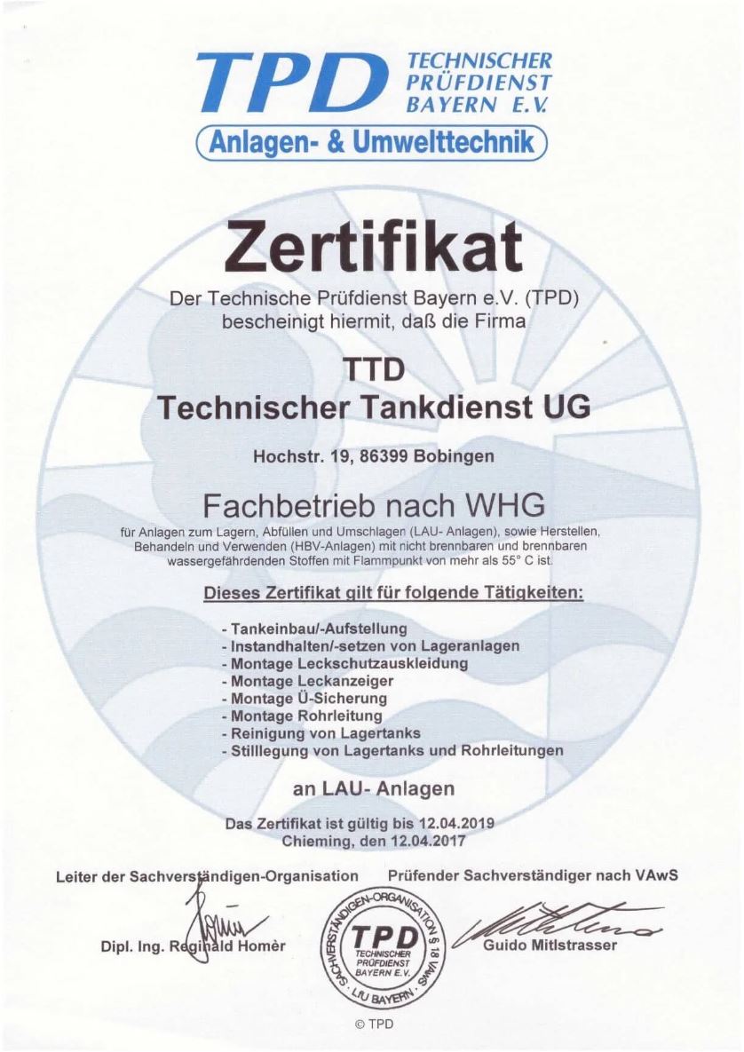 Bilder Technischer Tankdienst GmbH