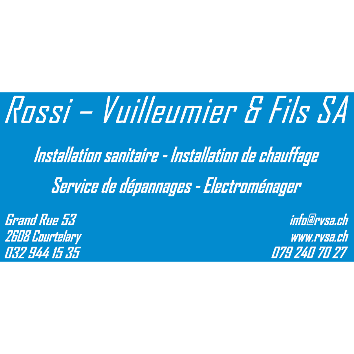 Rossi-Vuilleumier & Fils SA Logo