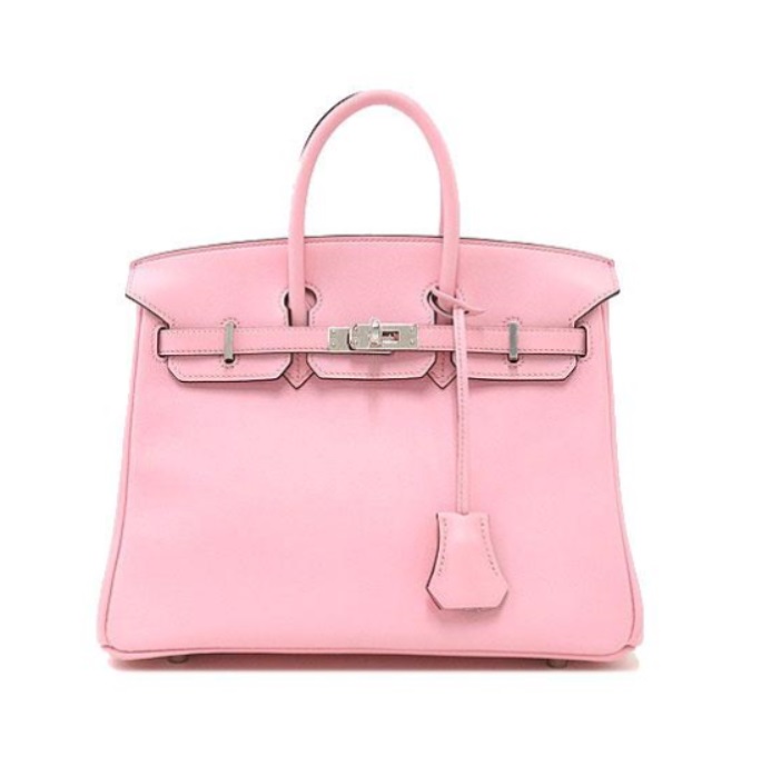 エルメス バーキン 25cm 049362CK スイフト ROSE SAKURA シルバー金具 Z刻印