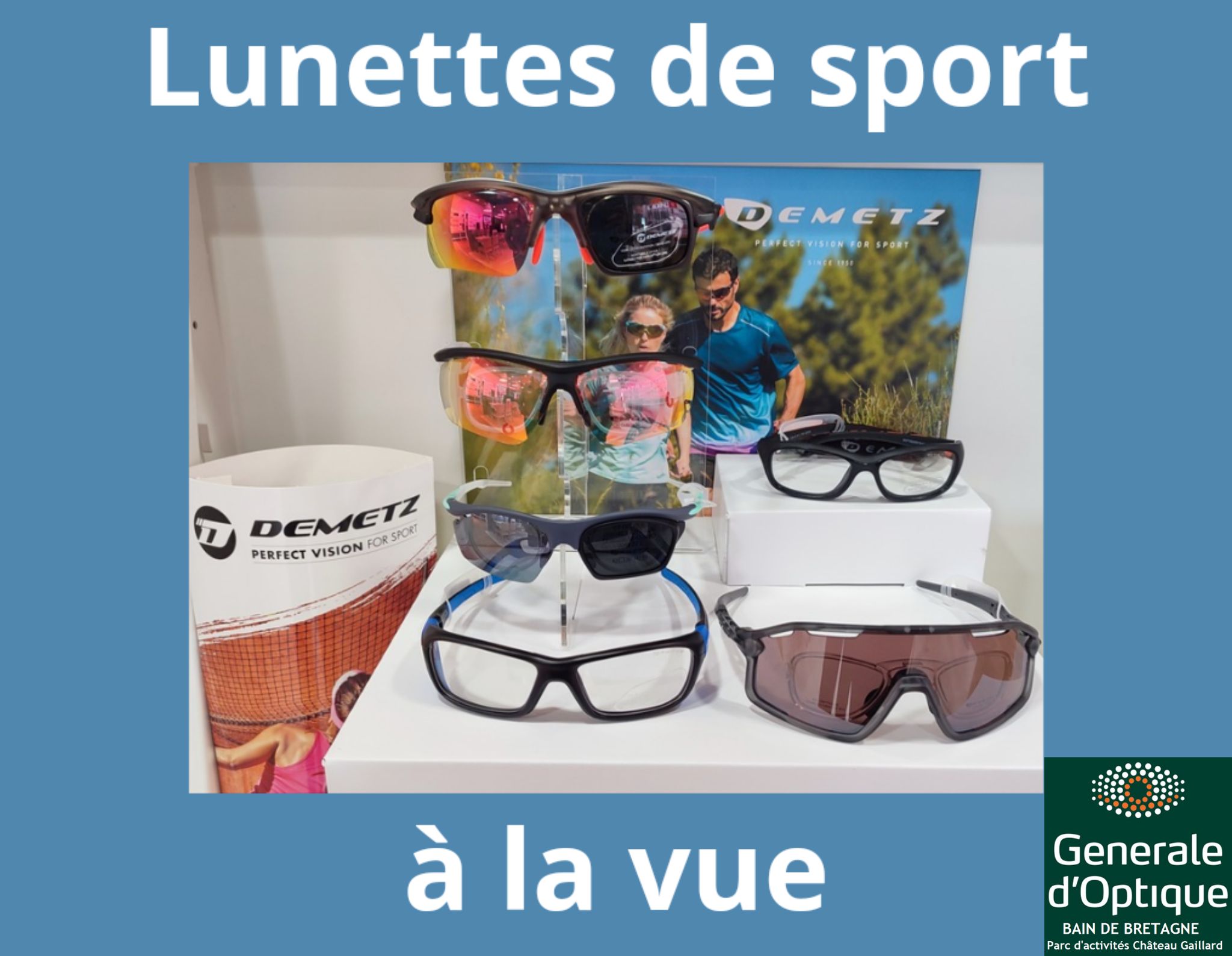 Depuis 1950, DEMETZ se met à la place des sportifs pour améliorer leur acuité visuelle, protéger leur vue et les accompagner dans leurs performances. Depuis 1950, DEMETZ se met à la place des sportifs pour améliorer leur acuité visuelle, protéger leur vue et les accompagner dans leurs performances.