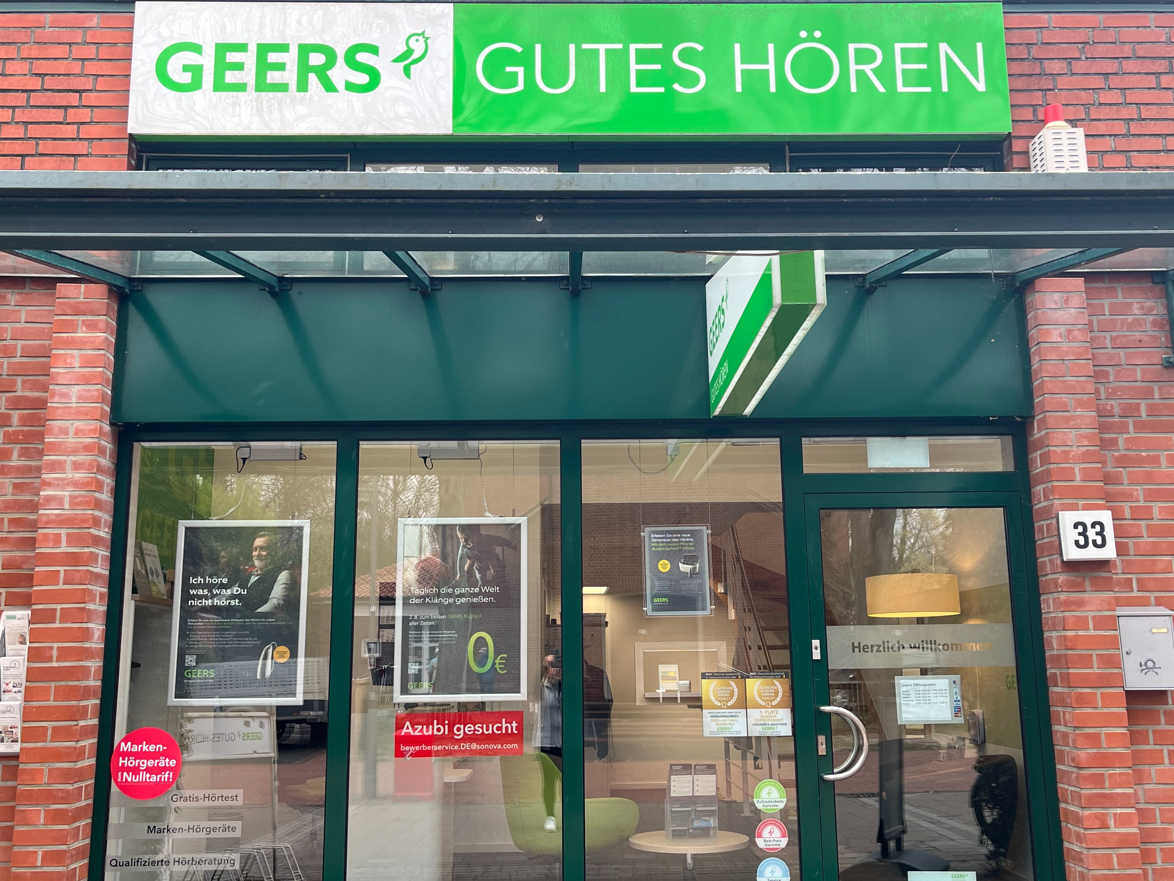 Außenaufnahme vom GEERS Fachgeschäft