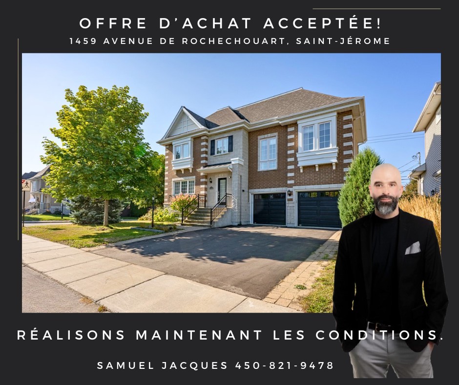 Images Royal Lepage : Samuel Jacques, courtier immobilier à Saint-Jérôme, Laurentides et Rive-Nord