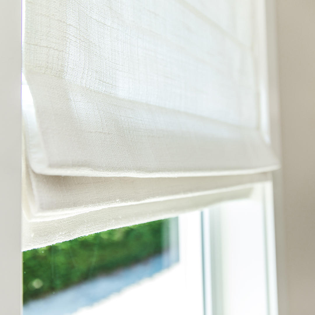 Roman Shades add that perfect finishing touch! Budget Blinds of Chilliwack, Hope and Harrison Chilliwack (604)824-0375