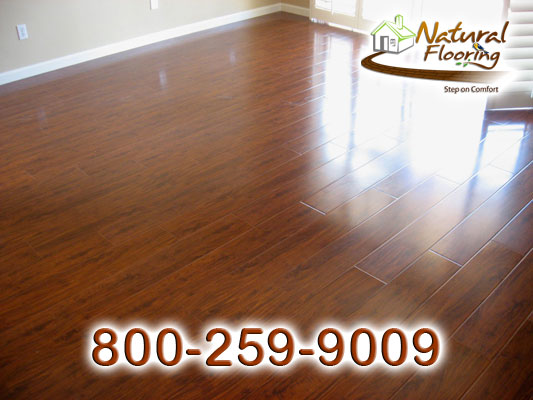 Golden Walnut Glossy Laminate Floor