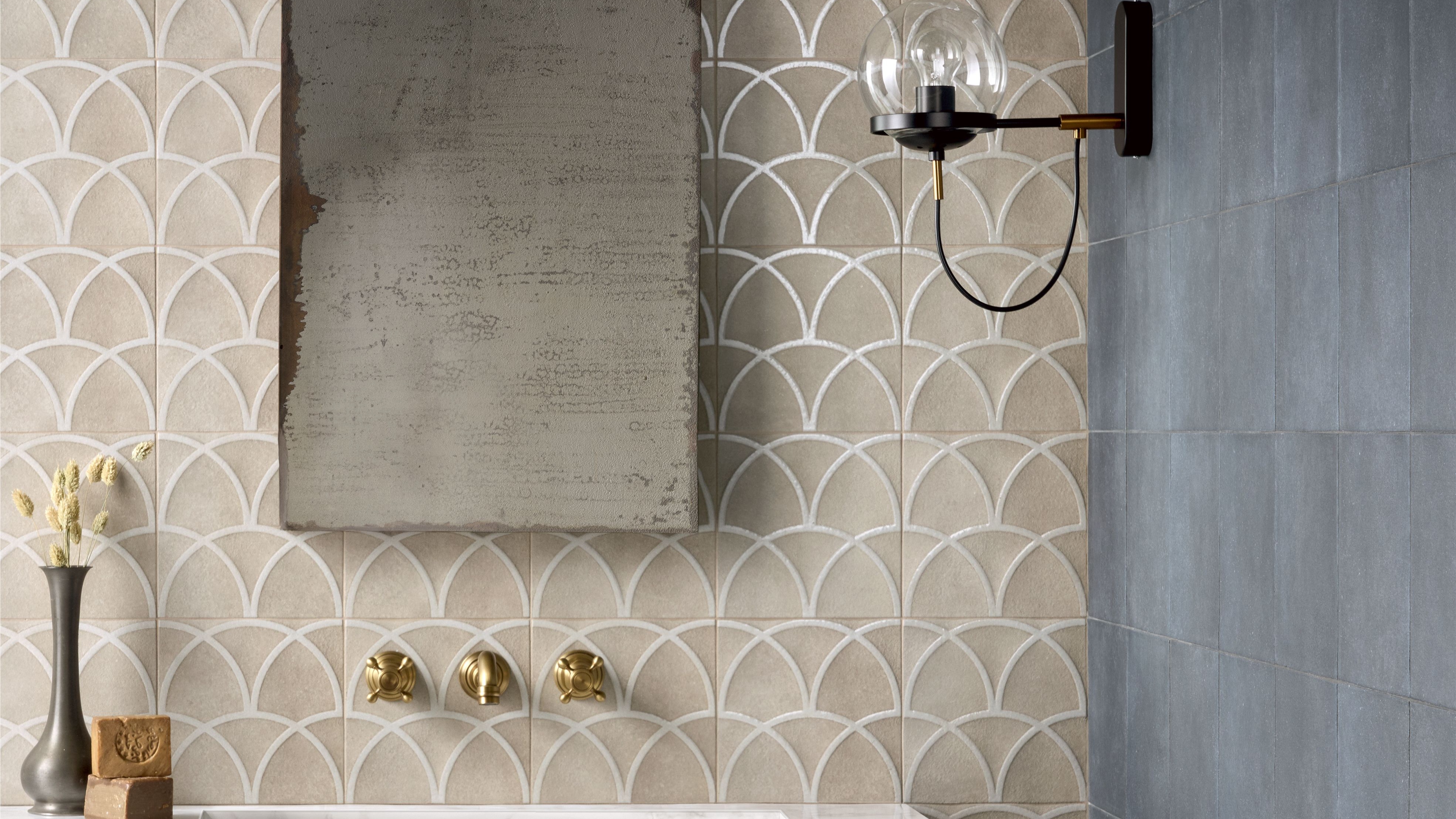 The Curve series is an Italian-made rectified color body porcelain tile inspired by traditional craf 