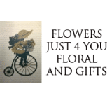Flowers Just 4-U Floral/Gifts Logo