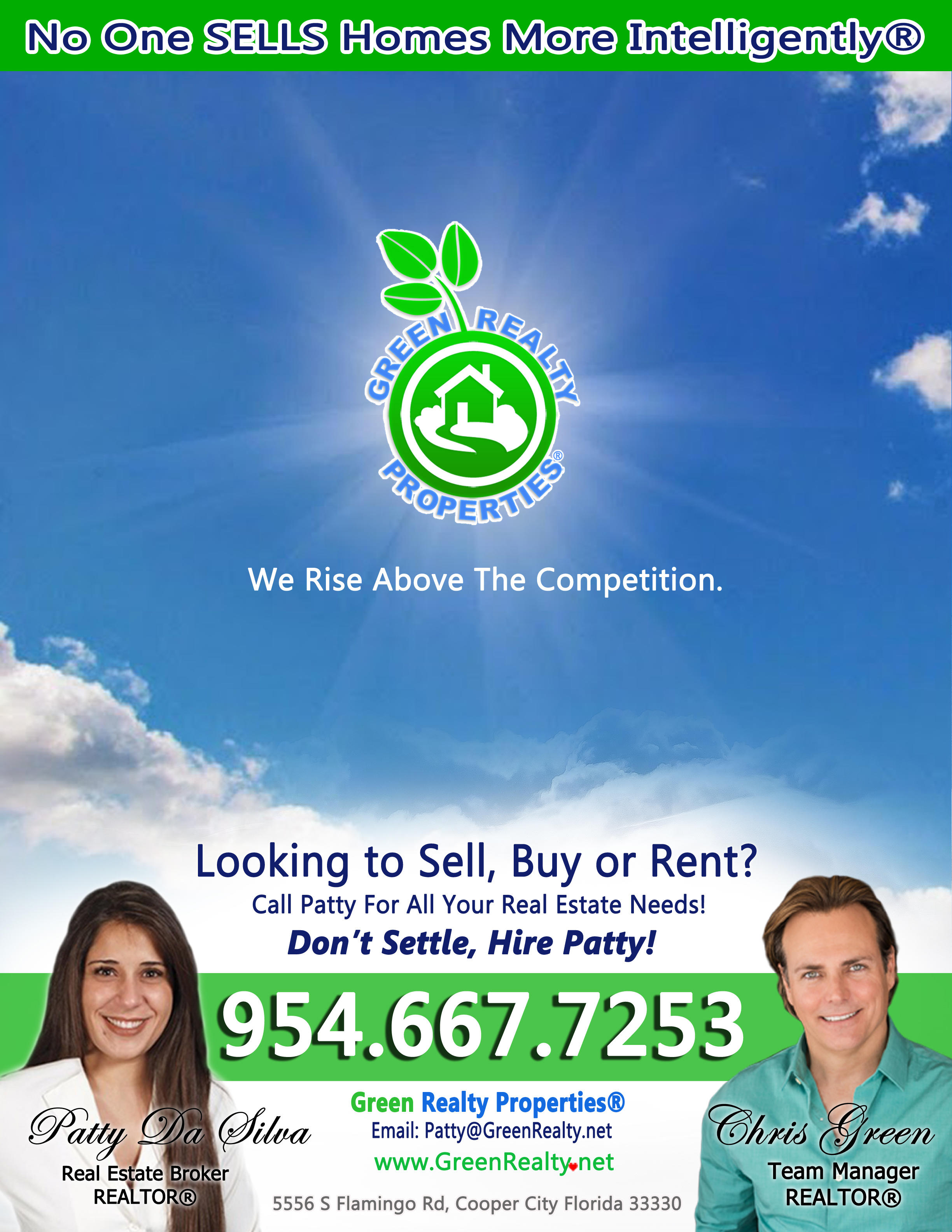 Patty Da Silva SELLS Homes - Green Realty Properties