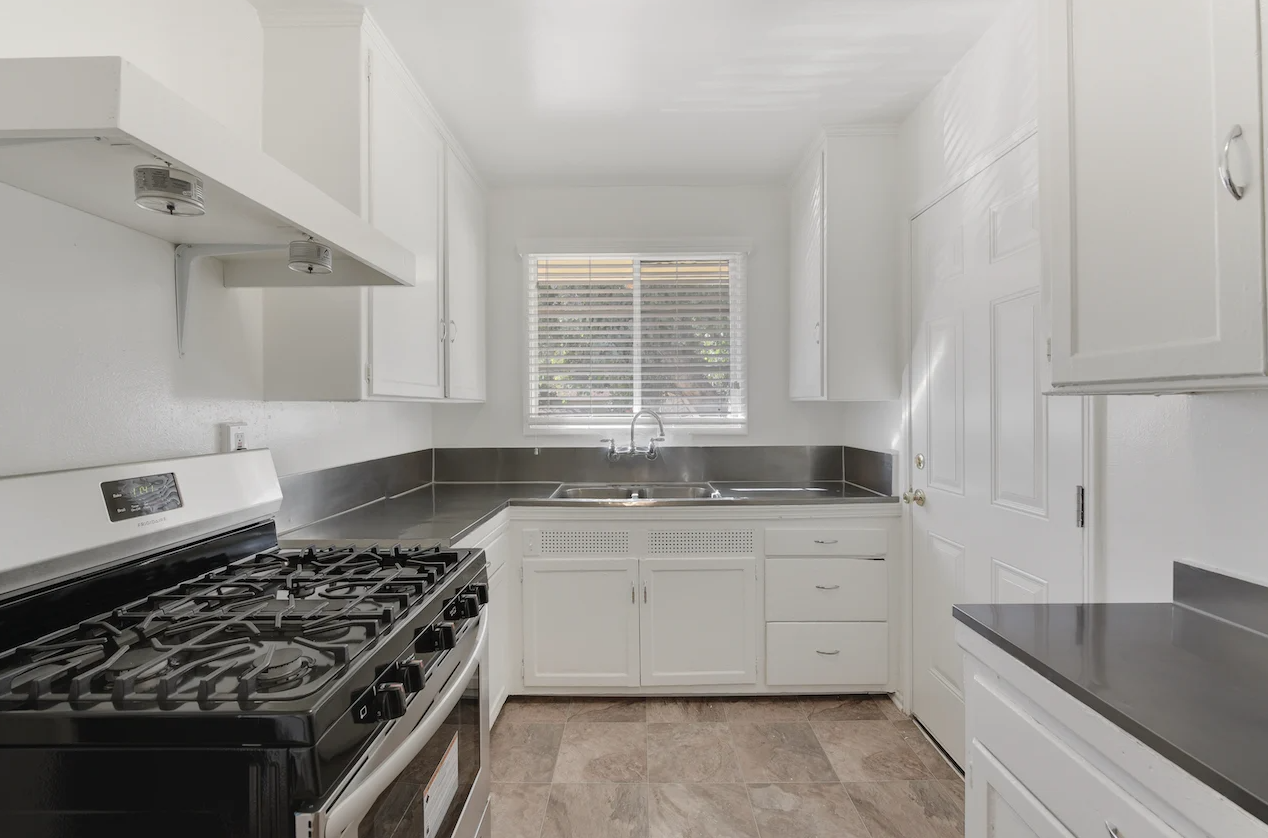 Kitchen with White Appliances