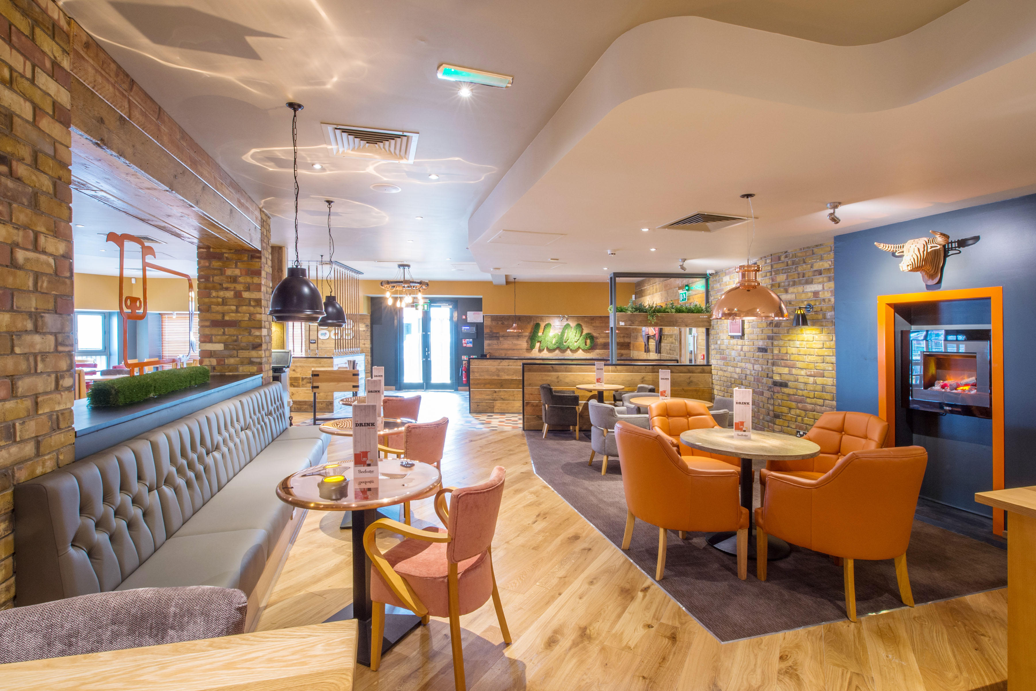 Beefeater restaurant interior Premier Inn Yeovil Town Centre hotel Yeovil 03333 219309
