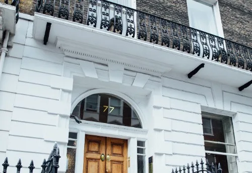 Exterior of 77 Harley Street