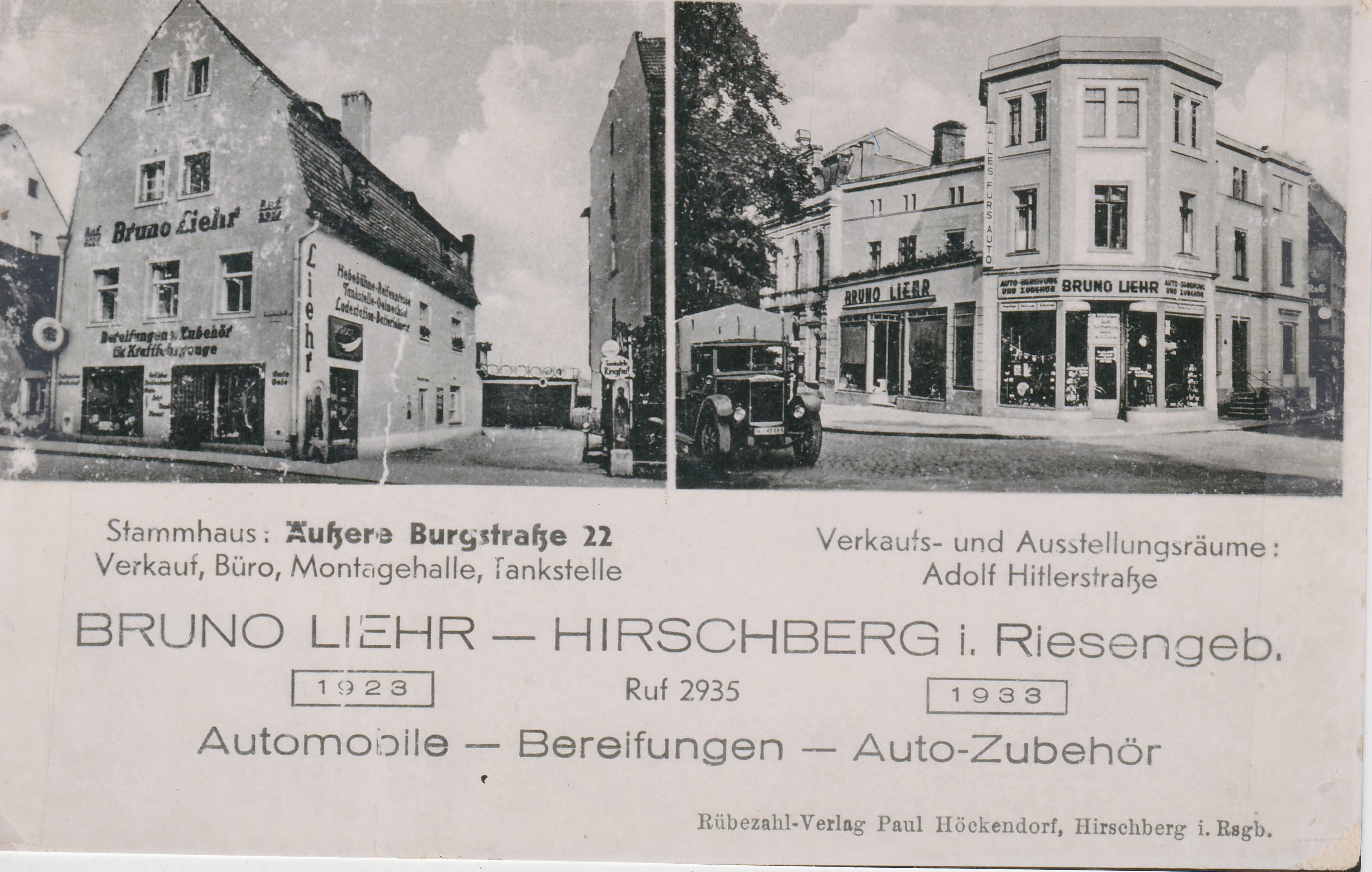 Firmengründung 1923 in Hirschberg/Schlesien