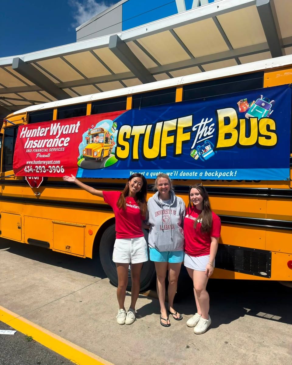 Stuff the Bus is happening again today from 10 am to 3 pm! We loved seeing everyone who stopped by yesterday. Join us for the last day as we collect school supplies for local students heading back to school!