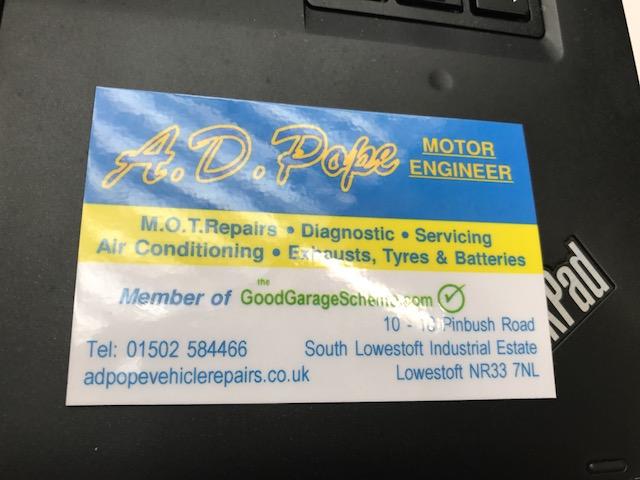 Images A D Pope Vehicle Repairs Ltd