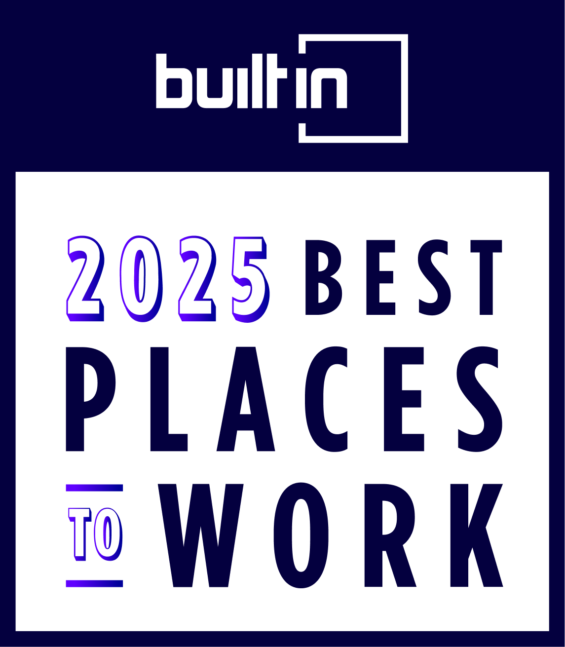 2025 Built In’s Best Places to Work logo