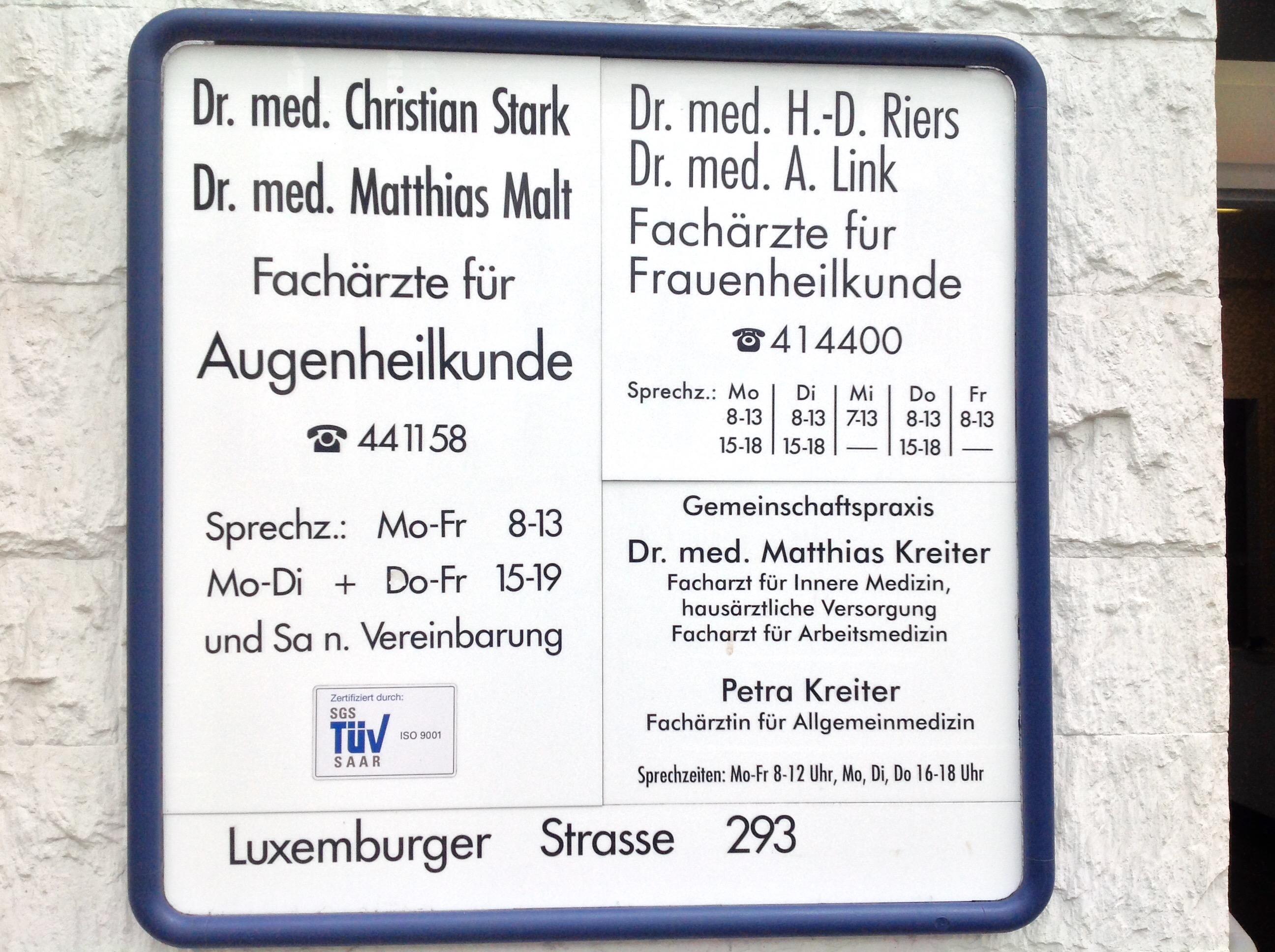 Kundenbild groß 1 Augenarztpraxis Dr. C. Stark u. Dr. M. Malt