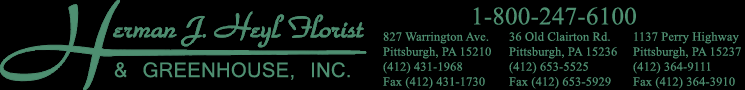 Herman J Heyl Florists & Greenhouse Inc
