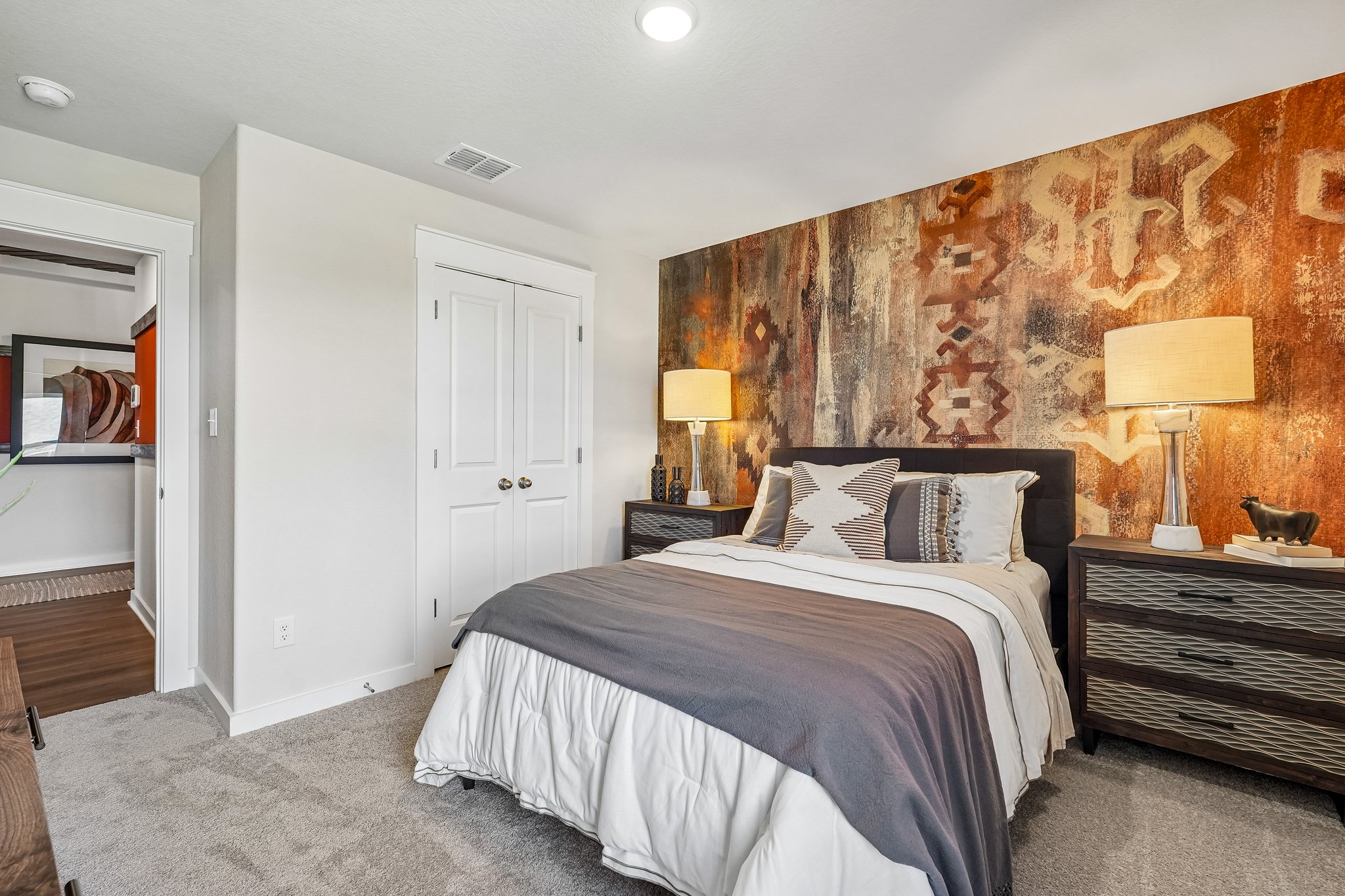 Secondary Bedroom in New Construction Model Home in New Braunfels, TX 