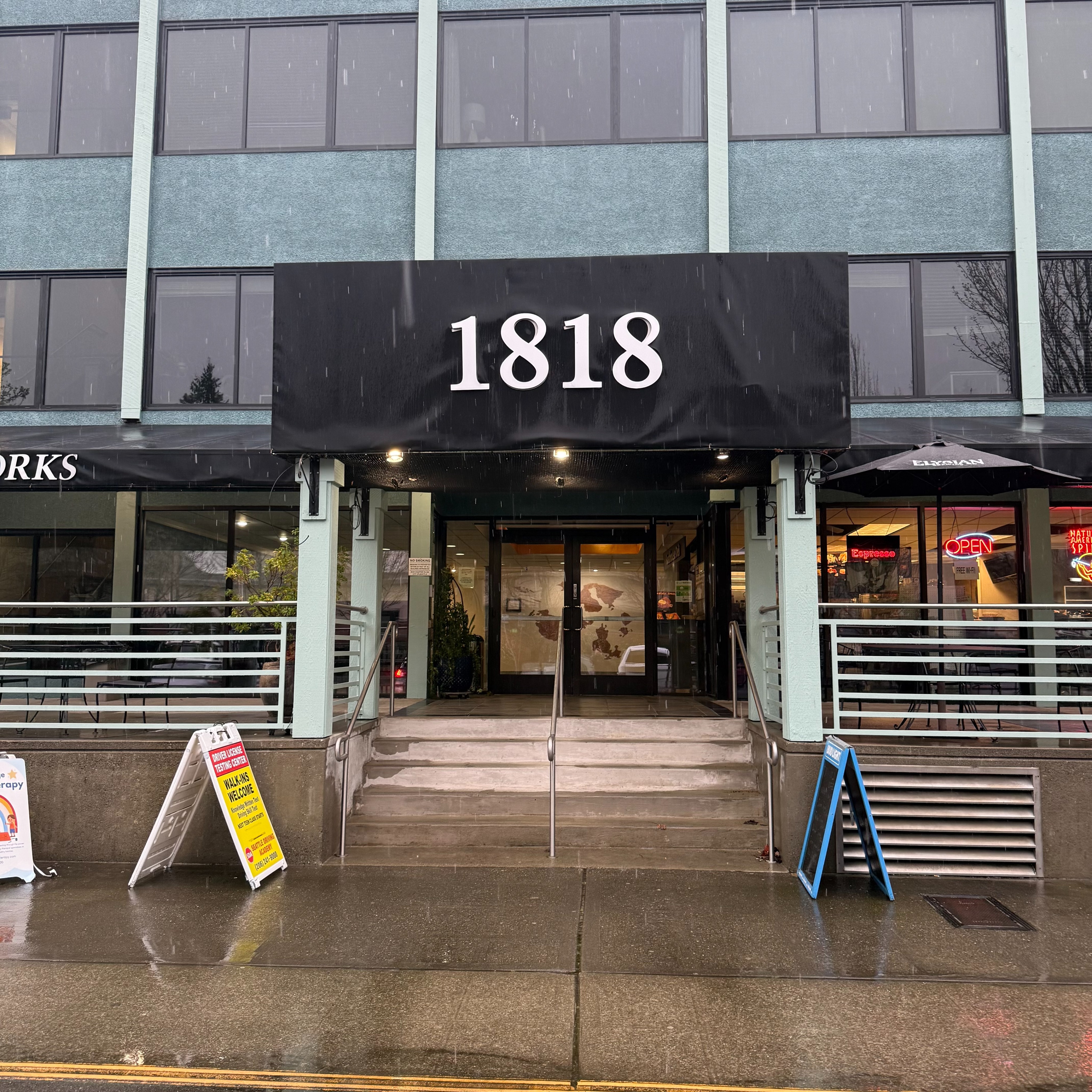 Main entrance to Flow Wellness | Seattle
