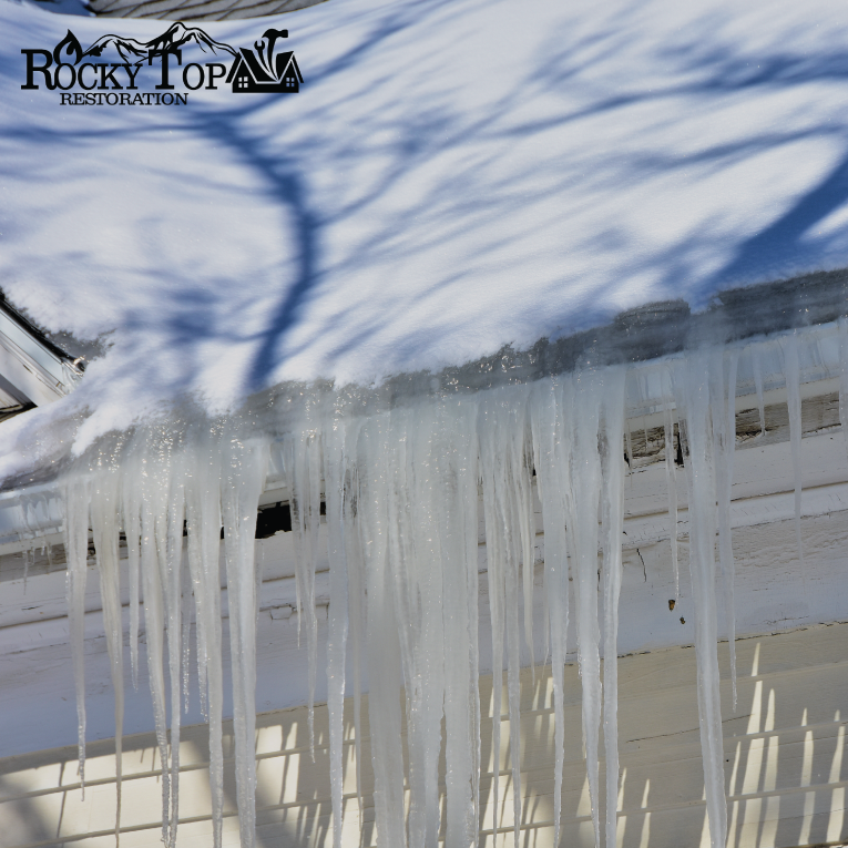 Have you ever heard of an ice dam? When outside air temperatures are in the 20s for several days with several inches of snow on the roof, we are a risk for water damage and repairs from an ice dam. Since the temperature in your attic is above freezing, snow on the roof will likely melt. When the liquid then runs down the roof and hits the colder eaves, it refreezes.