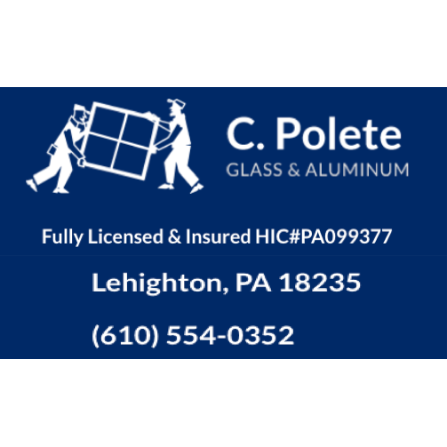 C Polete Glass & Aluminum Logo