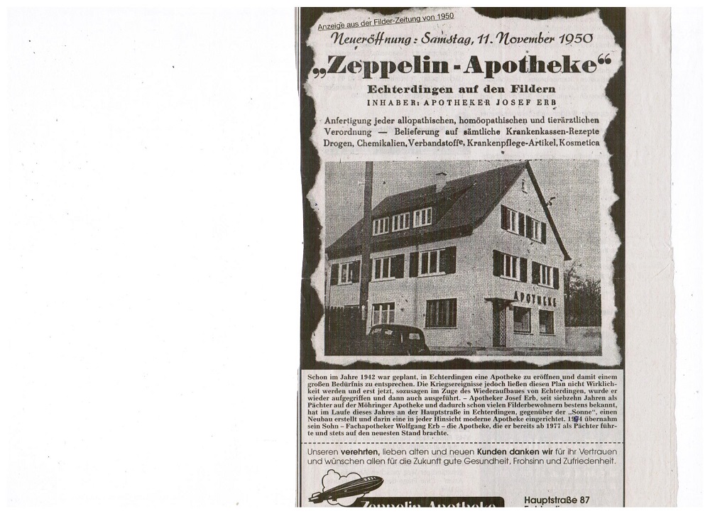 Bilder Zeppelin-Apotheke