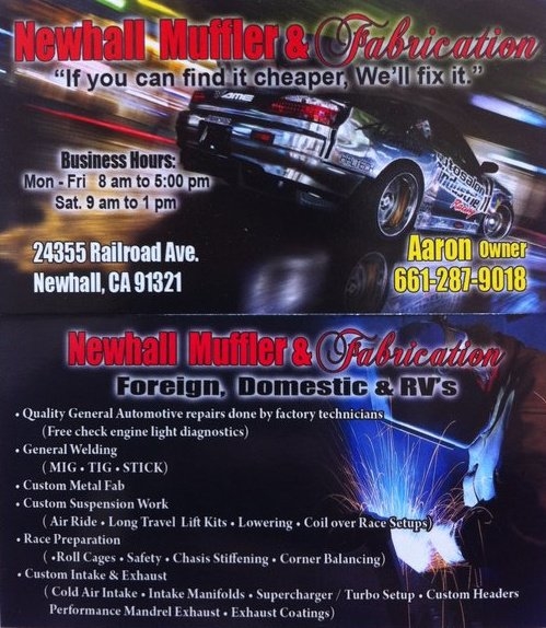 Newhall Muffler and Fabrication