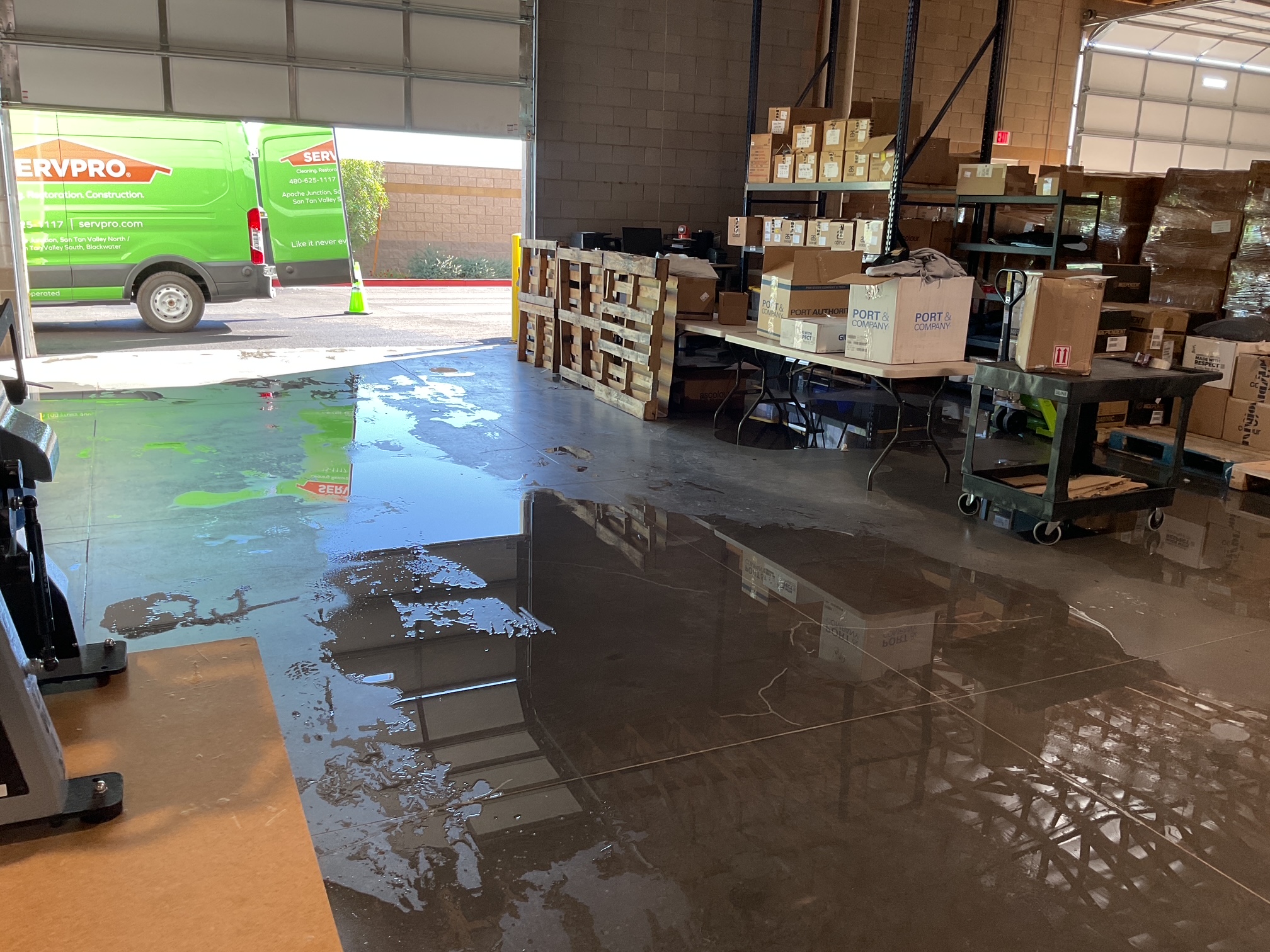 Warehouse Water Restoration