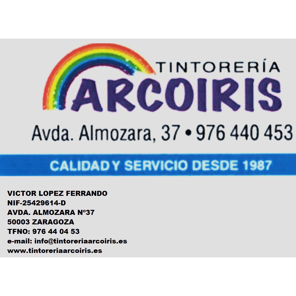Tintorería Arcoiris Logo