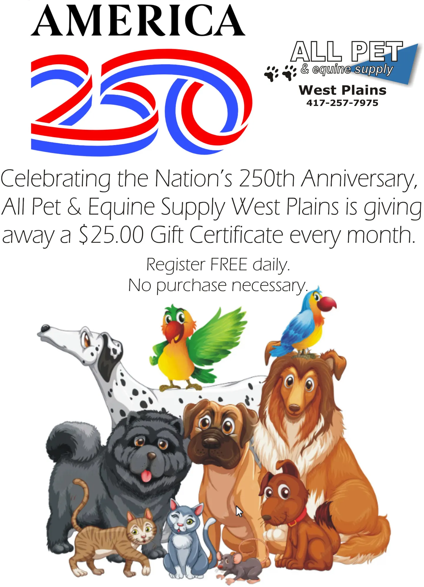 Image of Local Pet Event America 250 Nearby